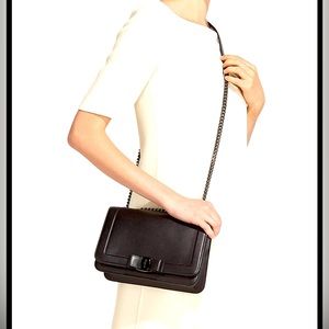 Salvatore Ferragamo Vara Bow bag in Matte Black